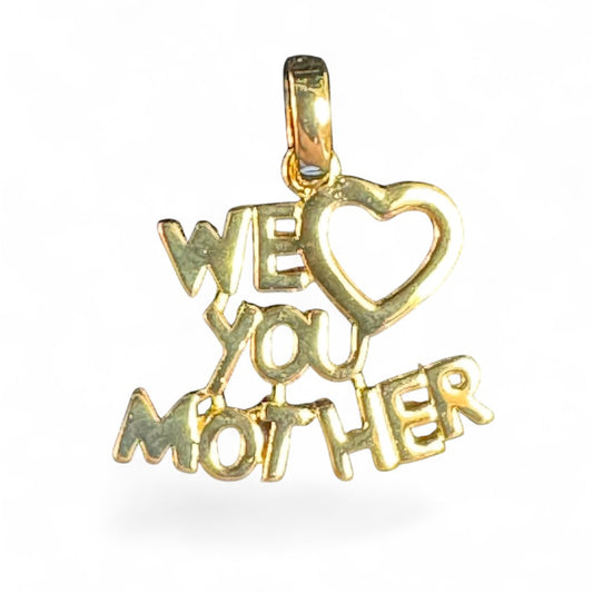 Sterling Silver Pendant (We Love You Mother) PCZ10067