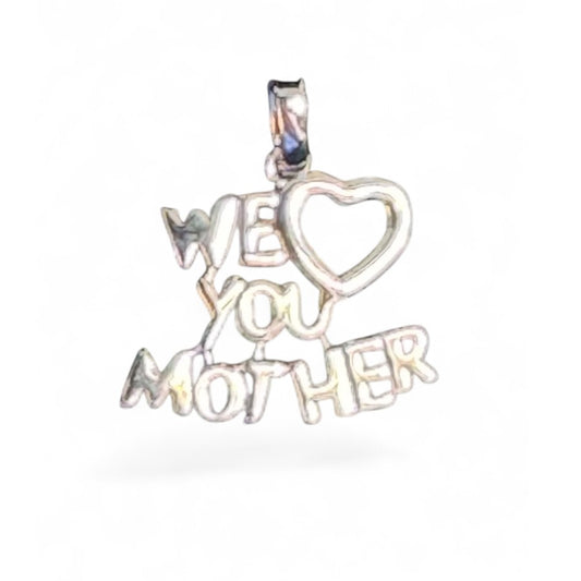 Sterling Silver Pendant (We Love You Mother) PCZ10067