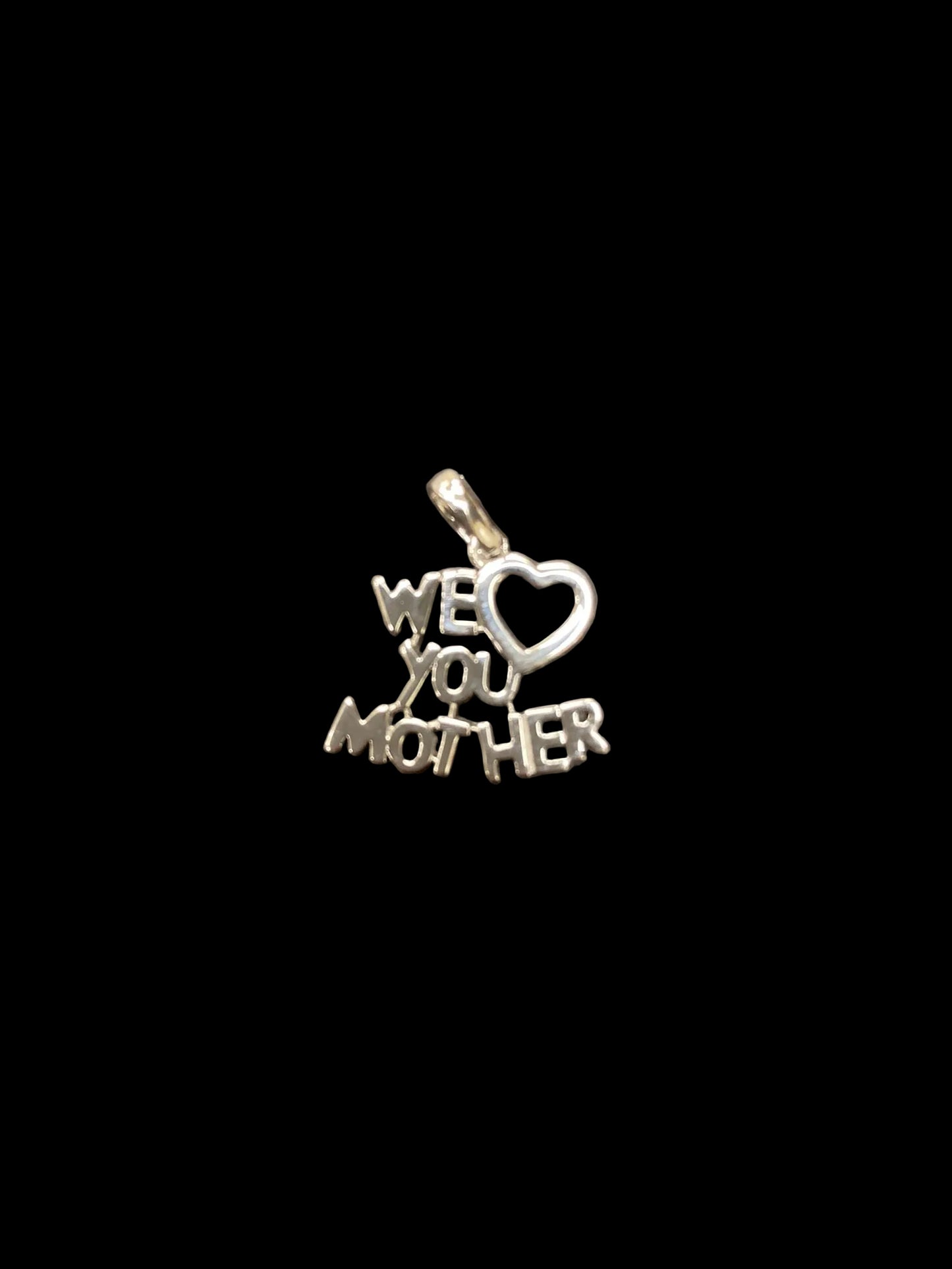 Sterling Silver Pendant (We Love You Mother) PCZ10067