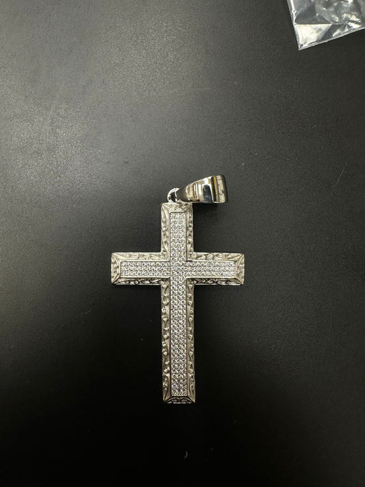 Sterling Silver Cross Pendant PCZ10089