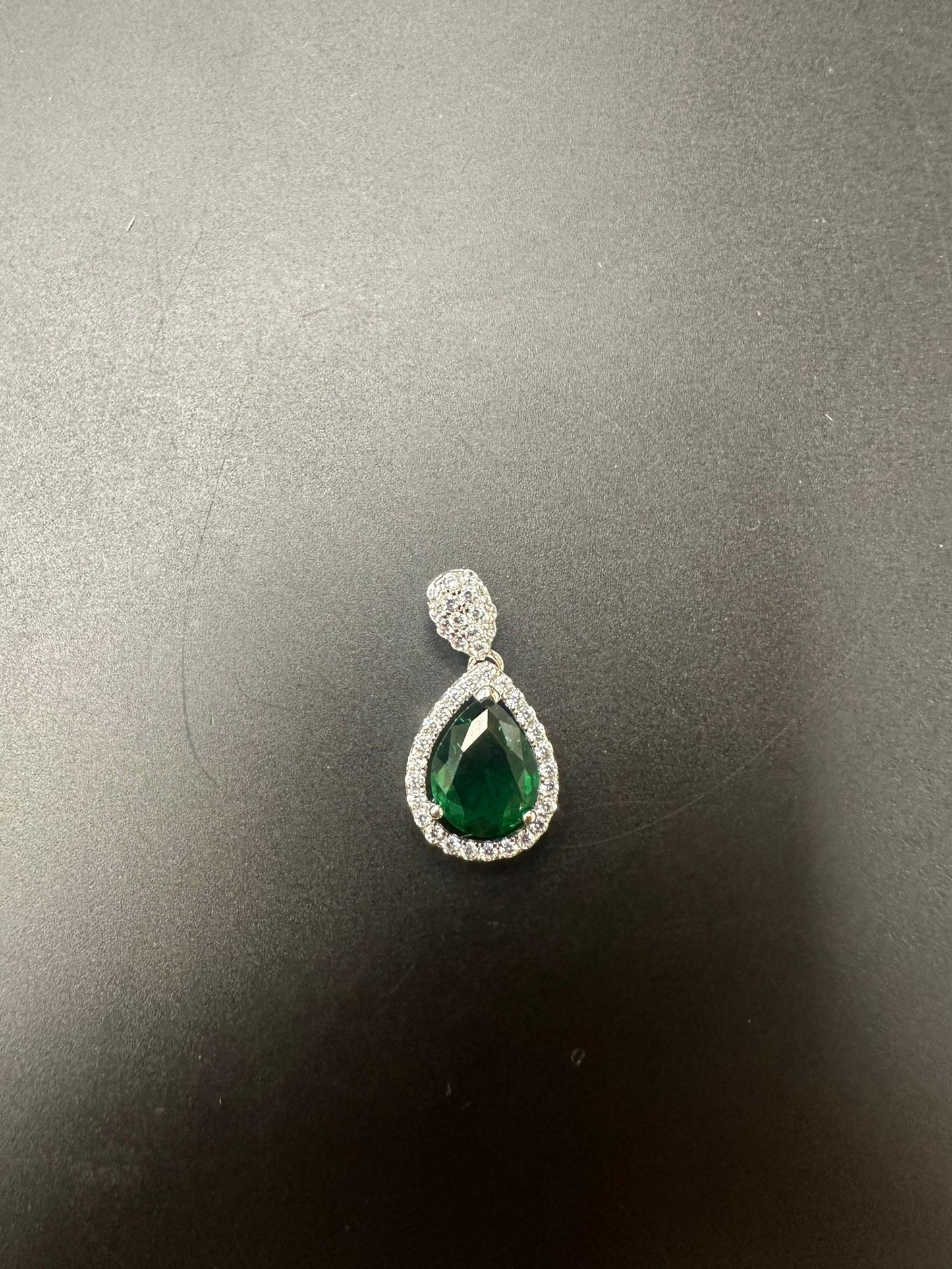 Sterling Silver Pendant CZ Stone PCZ195