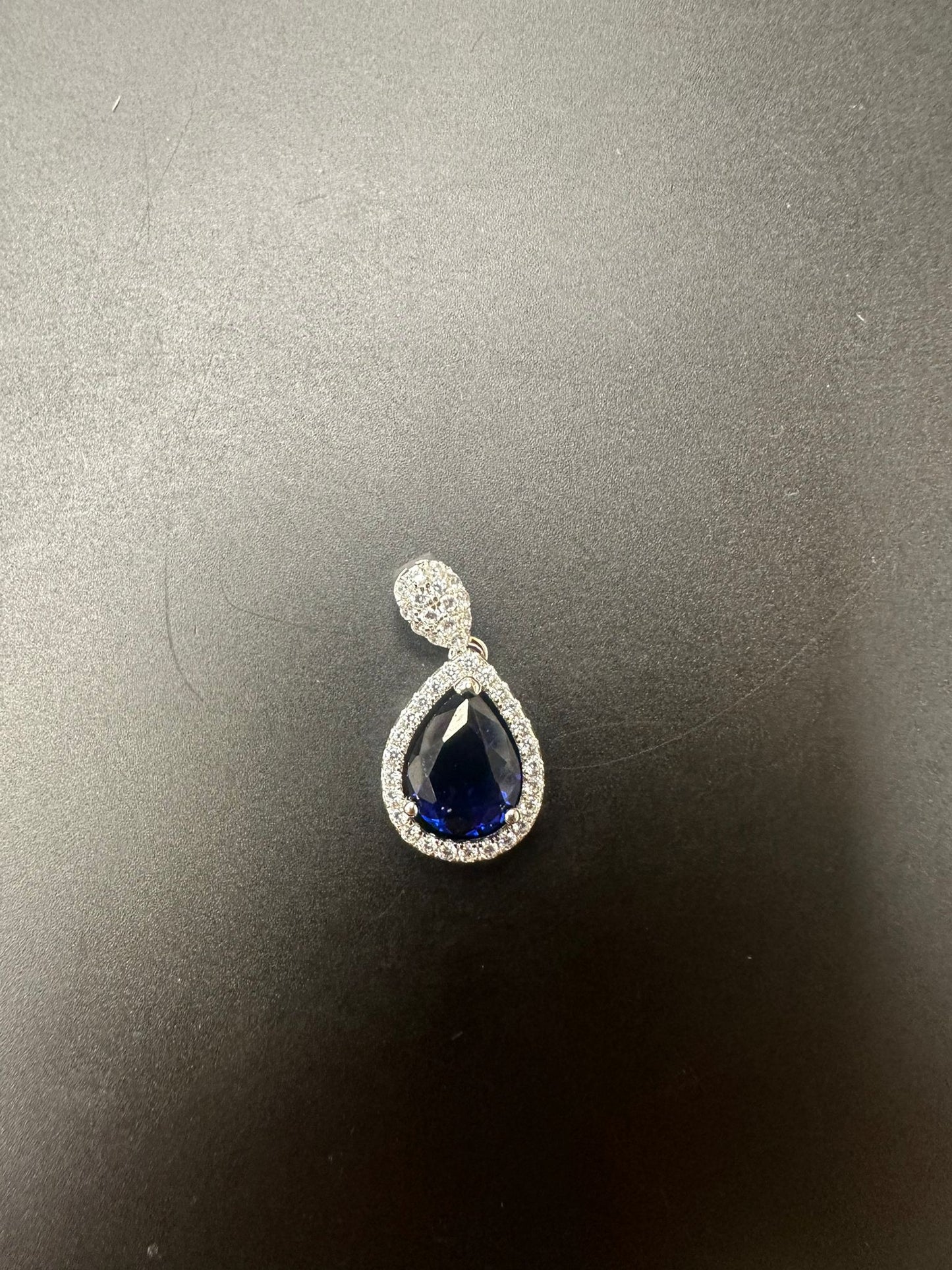 Sterling Silver Pendant CZ Stone PCZ195