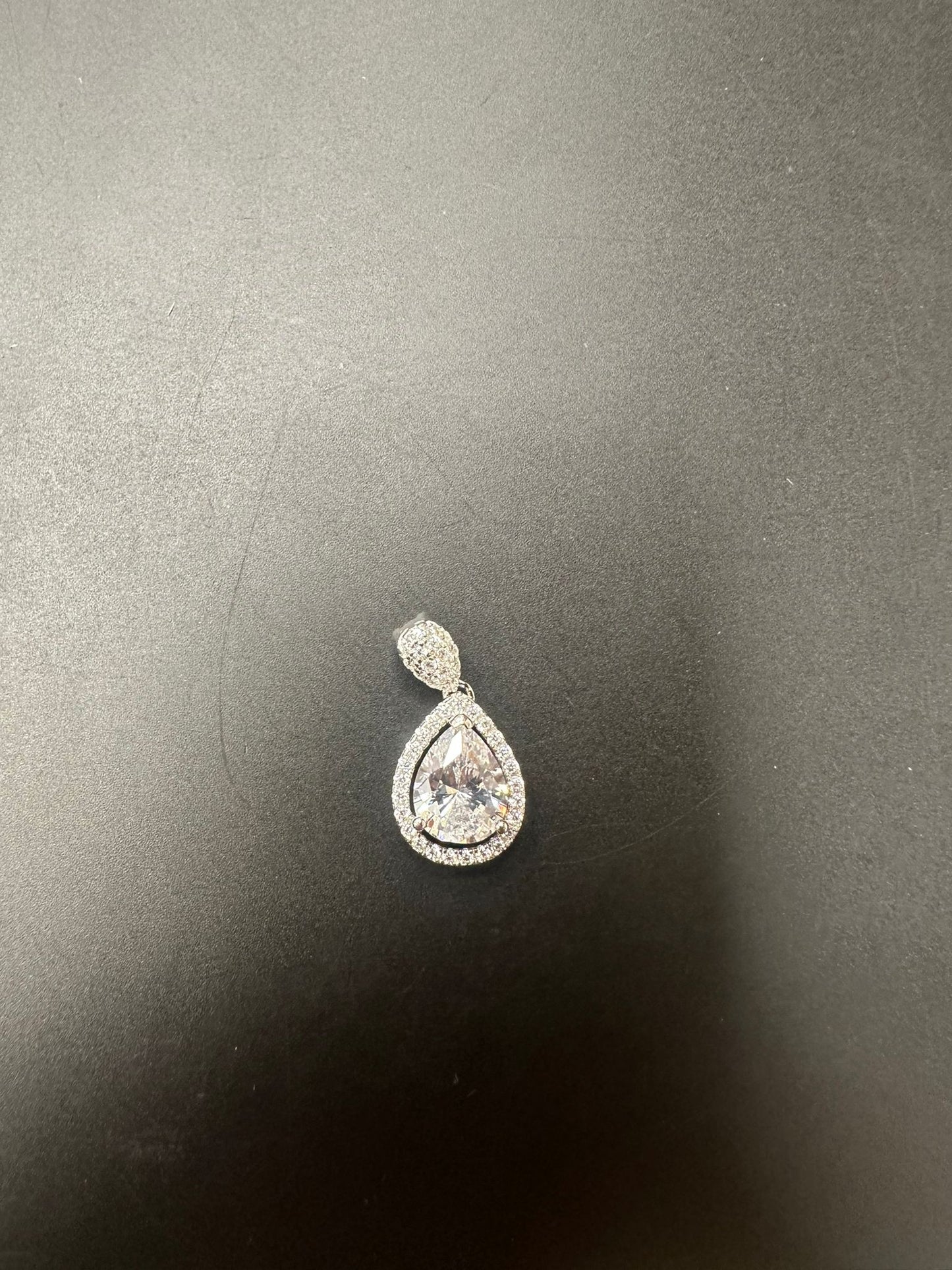 Sterling Silver Pendant CZ Stone PCZ195