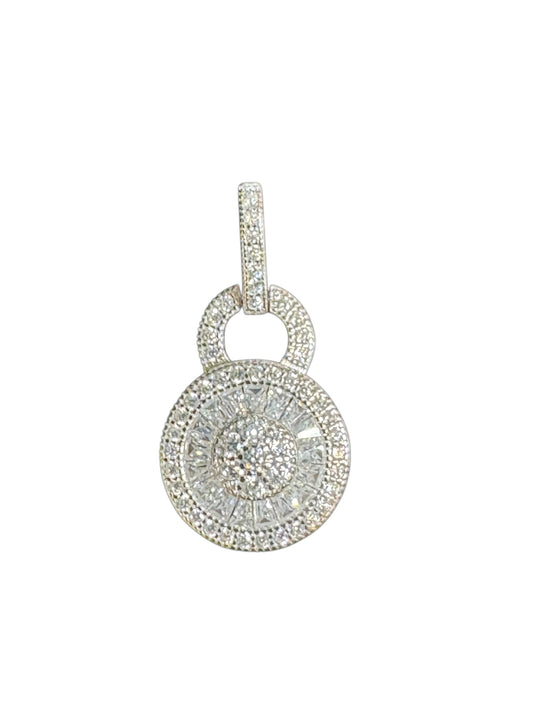 Sterling Silver Pendant CZ Stone PCZ442