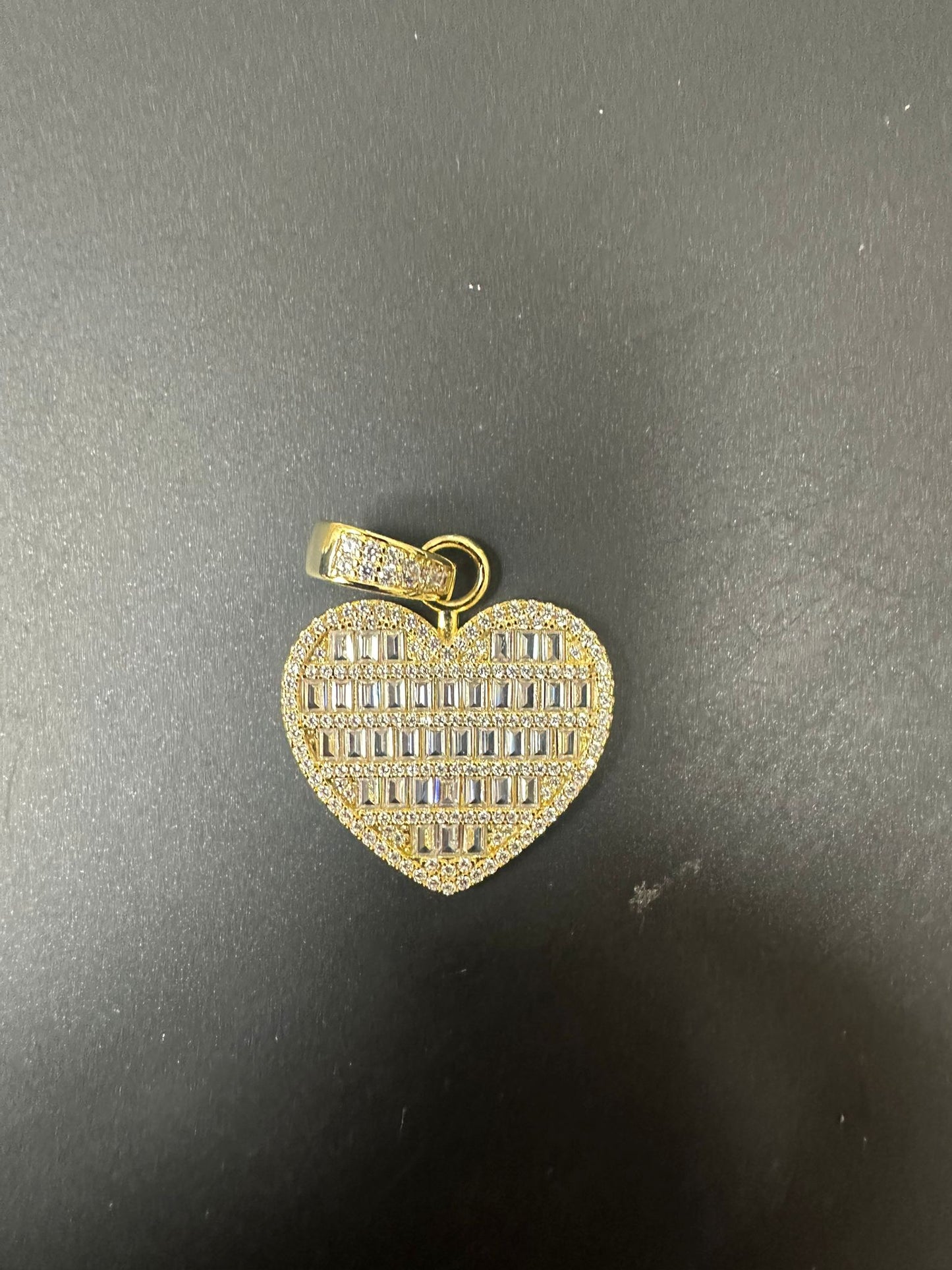 Sterling Silver Pendant Heart Shape PCZH111