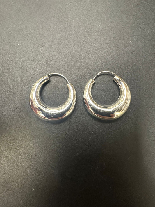 Sterling Silver Round Earring PE010290012