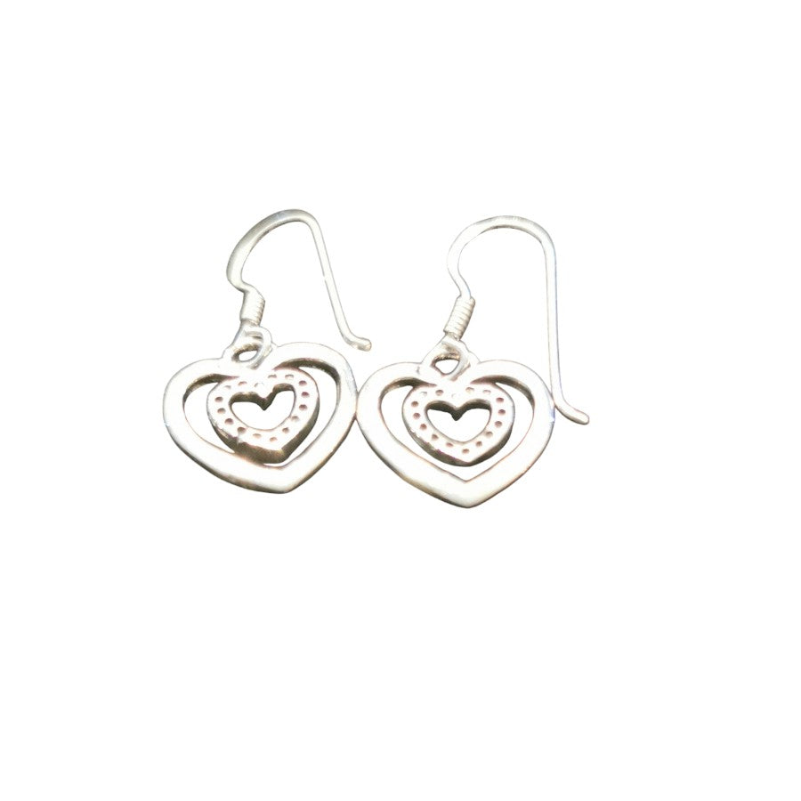Sterling Silver Heart Shape Earring PE021270421