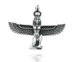 Sterling Silver Isis Pendant PP020010285 showcasing intricate design with wings and detailed features