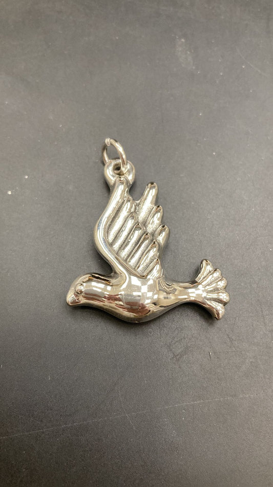 Sterling Silver Plain Dove Charm Pendant PP091800020