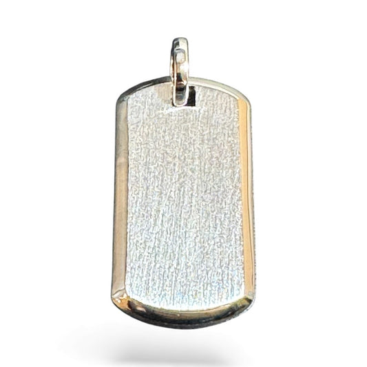 Sterling Silver Dog-Tag PP100101