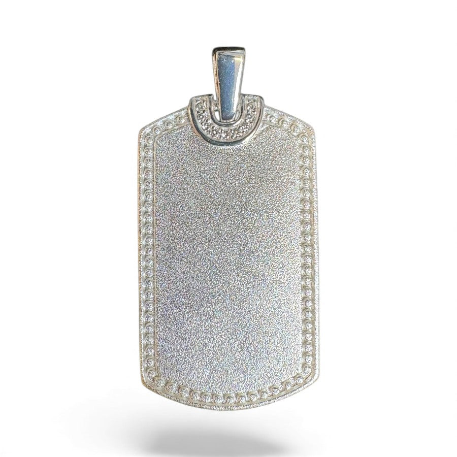 Sterling Silver Dog-Tag PP100102