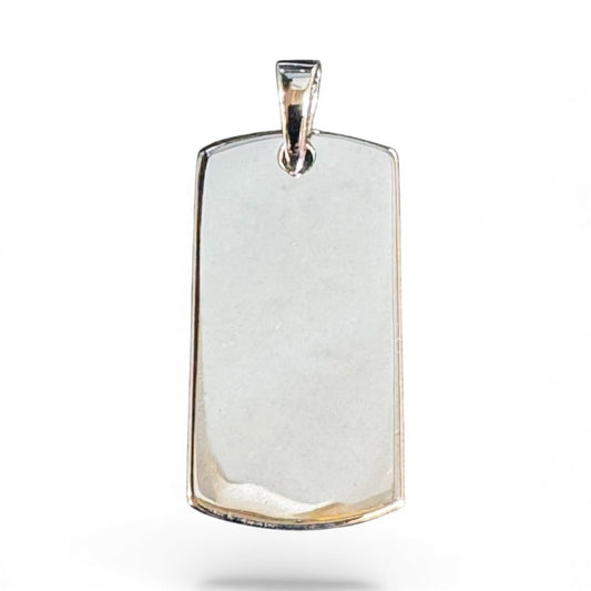 Sterling Silver Dog-Tag PP100103