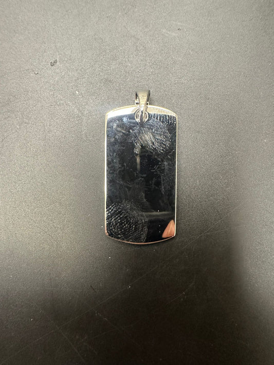 Sterling Silver Dog-Tag PP100104Y