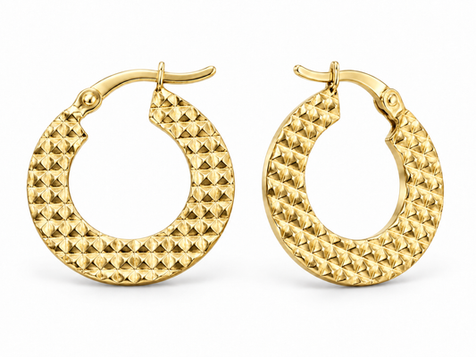 Sterling Silver Hoop Earring ECZ184504
