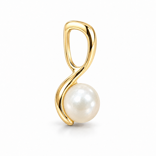 Sterling Silver Pearl Pendant PCZ126755