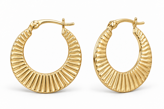 Sterling Silver Hoop Earring ECZ185286