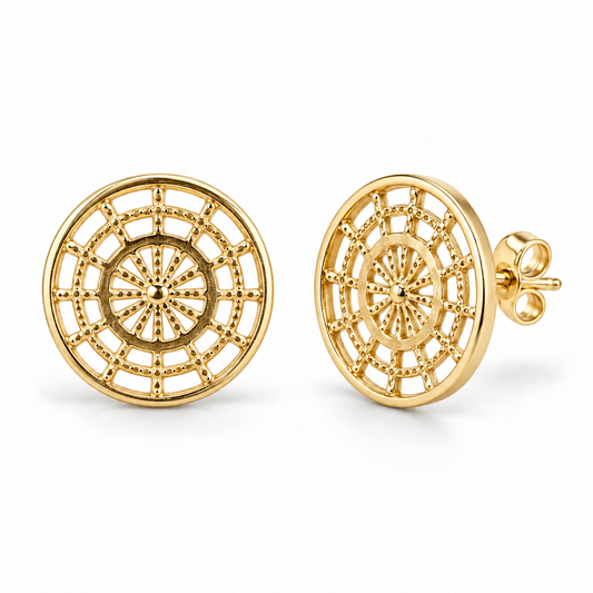 Sterling Silver Knot Stud Earring ECZ186565