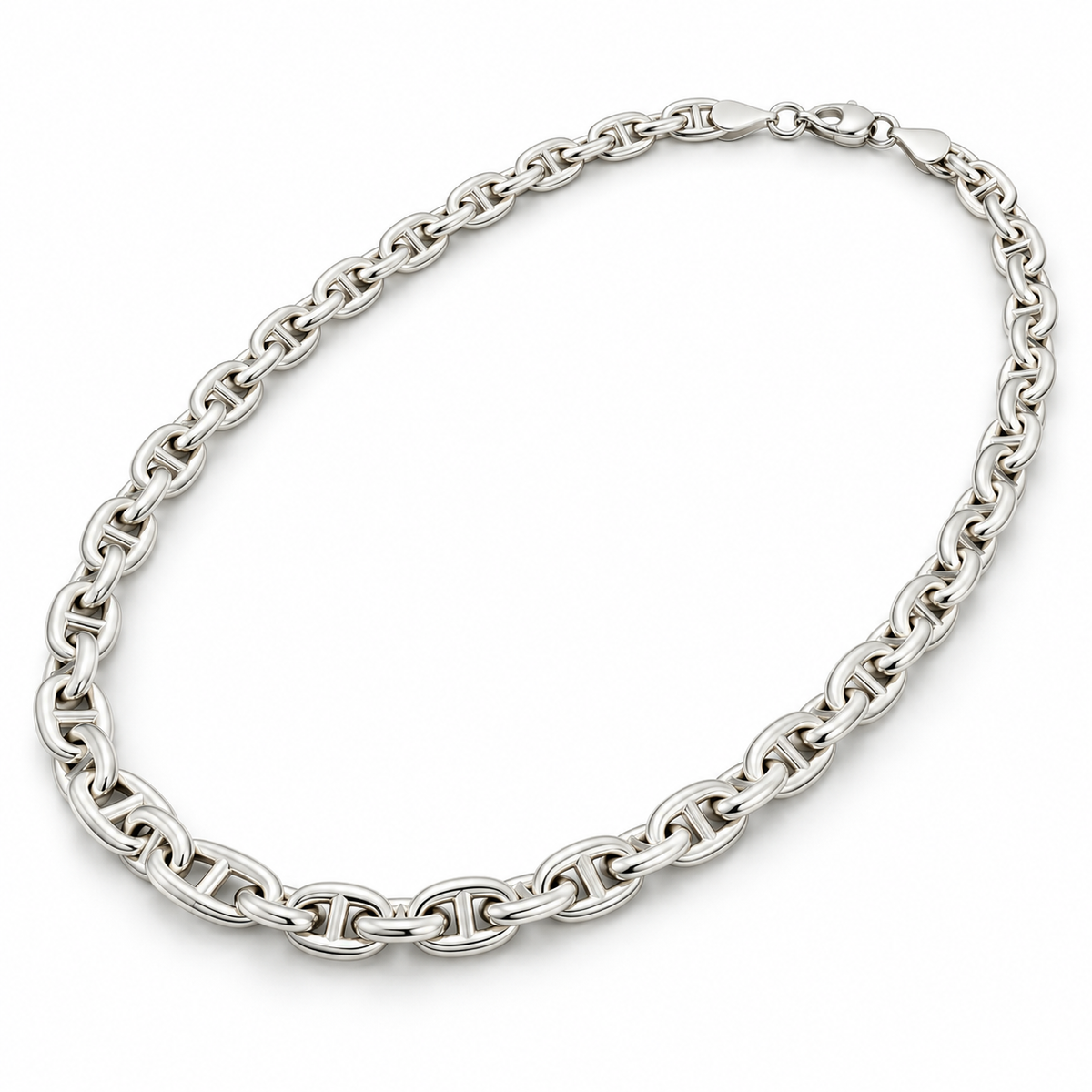 Sterling Silver 24" Anchor Chain Necklace NCZ120WI