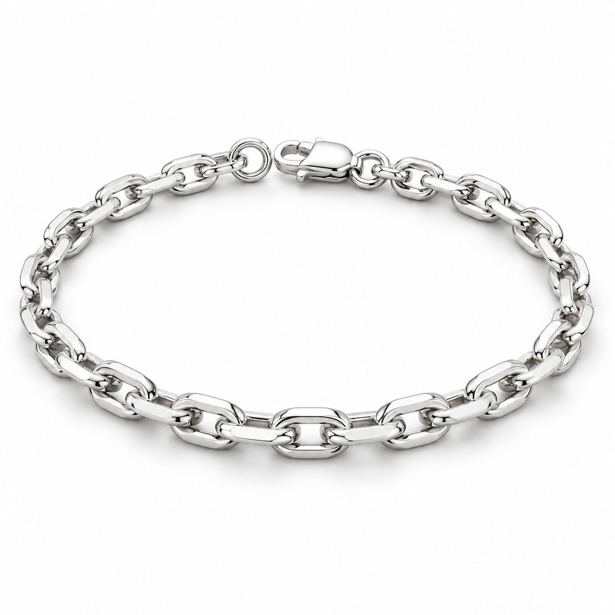 Sterling Silver 7" Anchor Link Bracelet BCZ1204