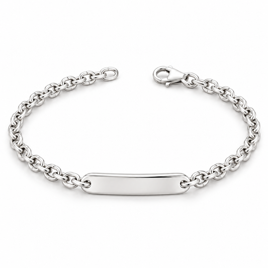 Sterling Silver Id Bracelet 7" ID108853