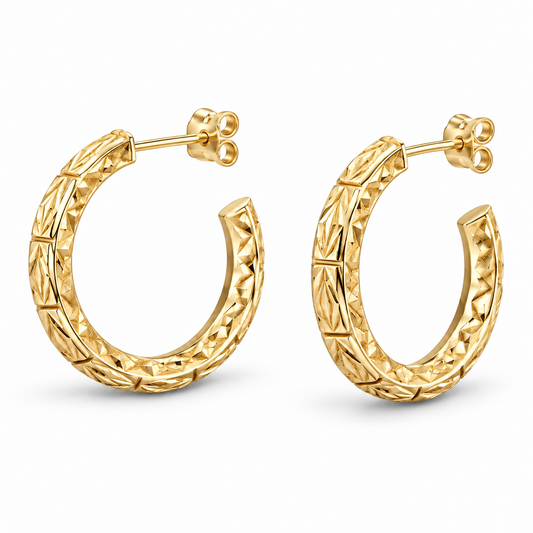 Sterling Silver Hoop Earring ECZ3970