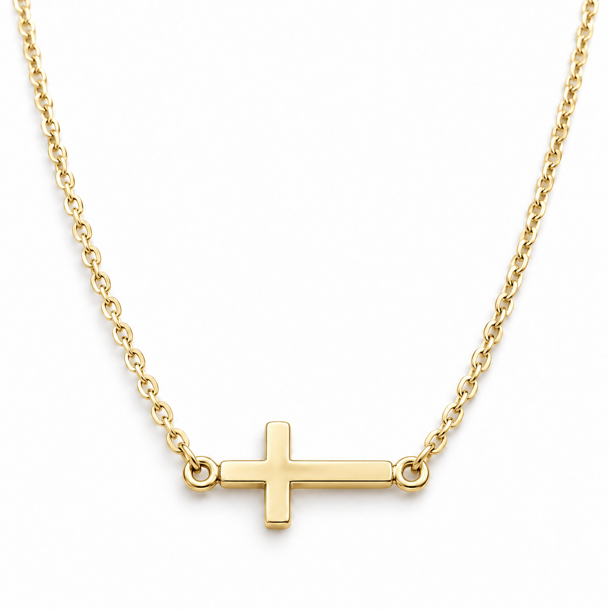 Sterling Silver 16"-18" Cross Necklace NCZ248454