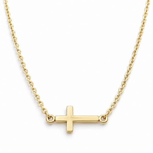 Sterling Silver 16"-18" Cross Necklace NCZ248454