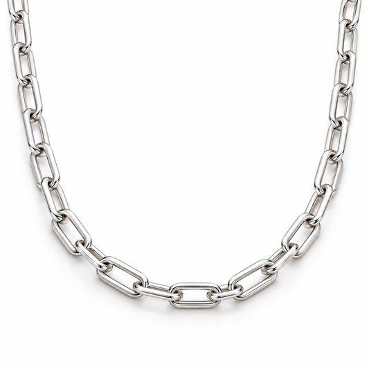 Sterling Silver Plain Necklace NCZ50946
