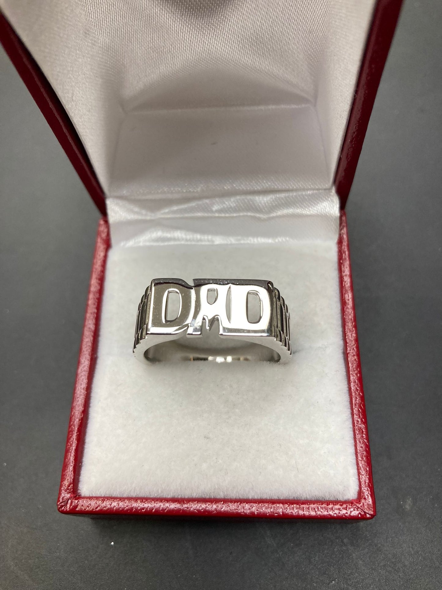 Sterling Silver Dad Ring Plain RCZ0704801
