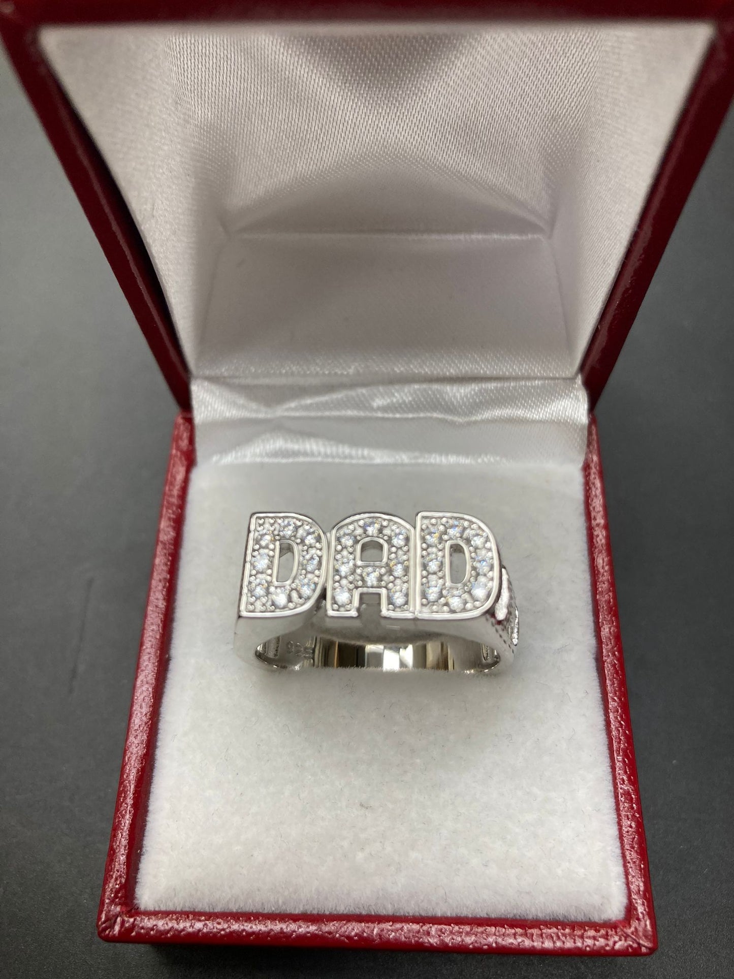 Sterling Silver Dad Ring CZ Stone RCZ0704901