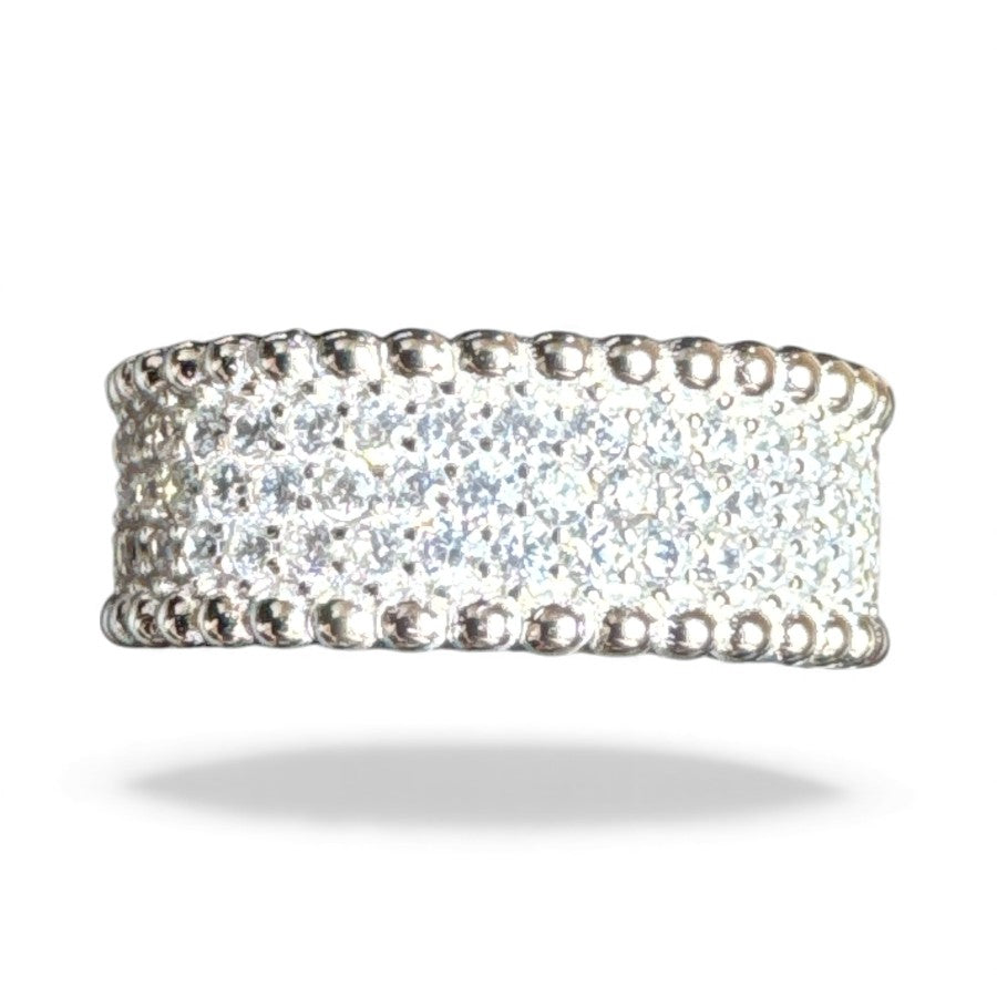 Sterling Silver Ring CZ Stone RCZ10038