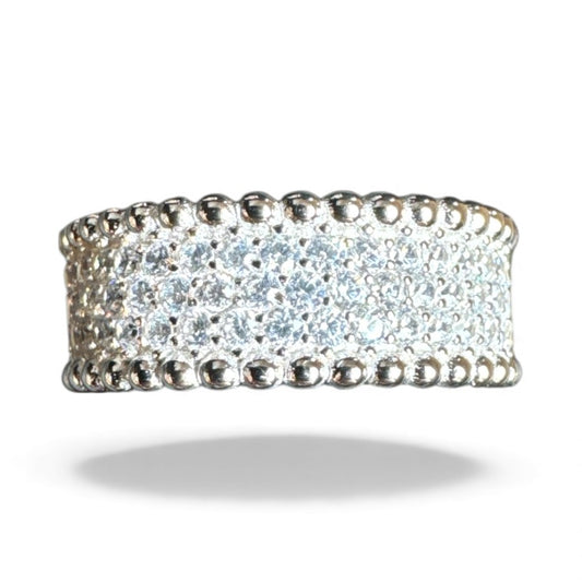 Sterling Silver Ring CZ Stone RCZ10038