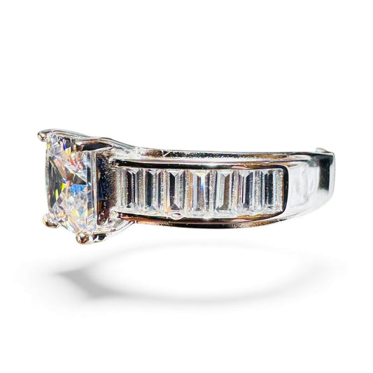 Sterling Silver Ring CZ Stone RCZ10045