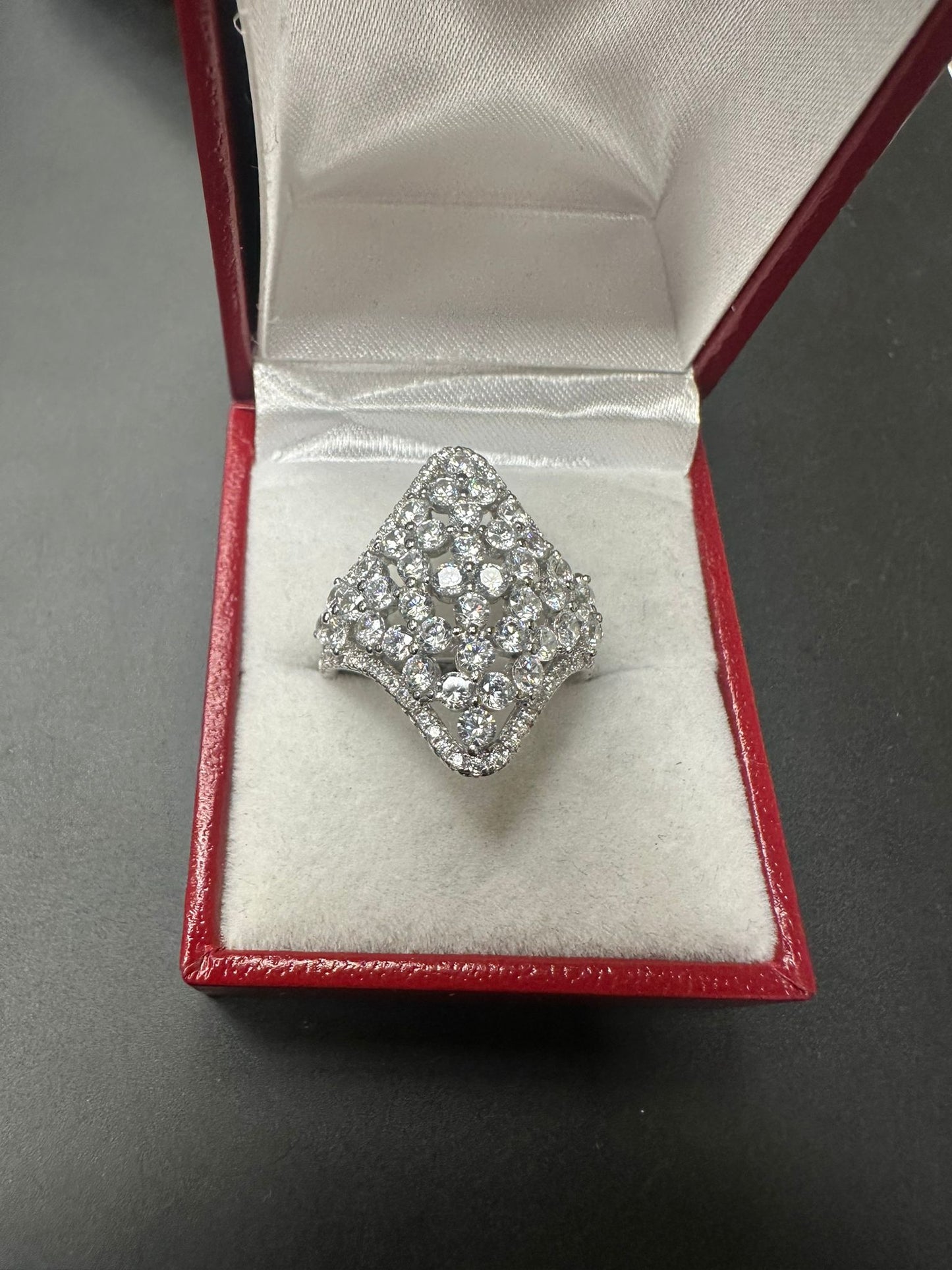 Sterling Silver Ring CZ Stone RCZ10056