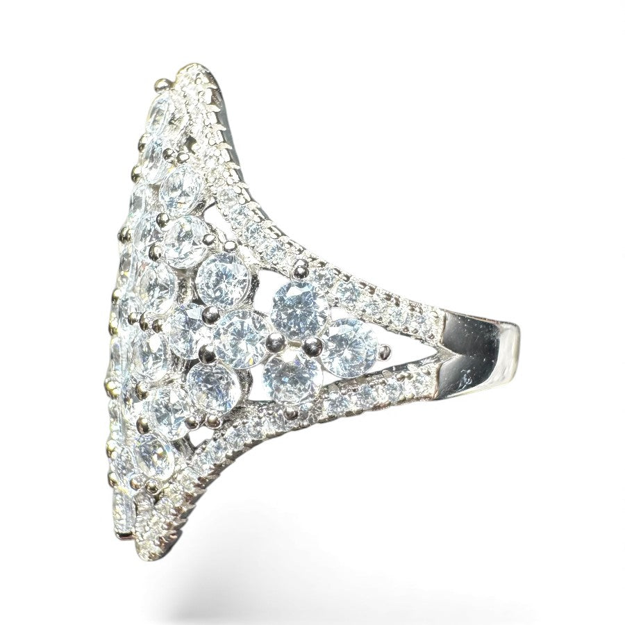 Sterling Silver Ring CZ Stone RCZ10056