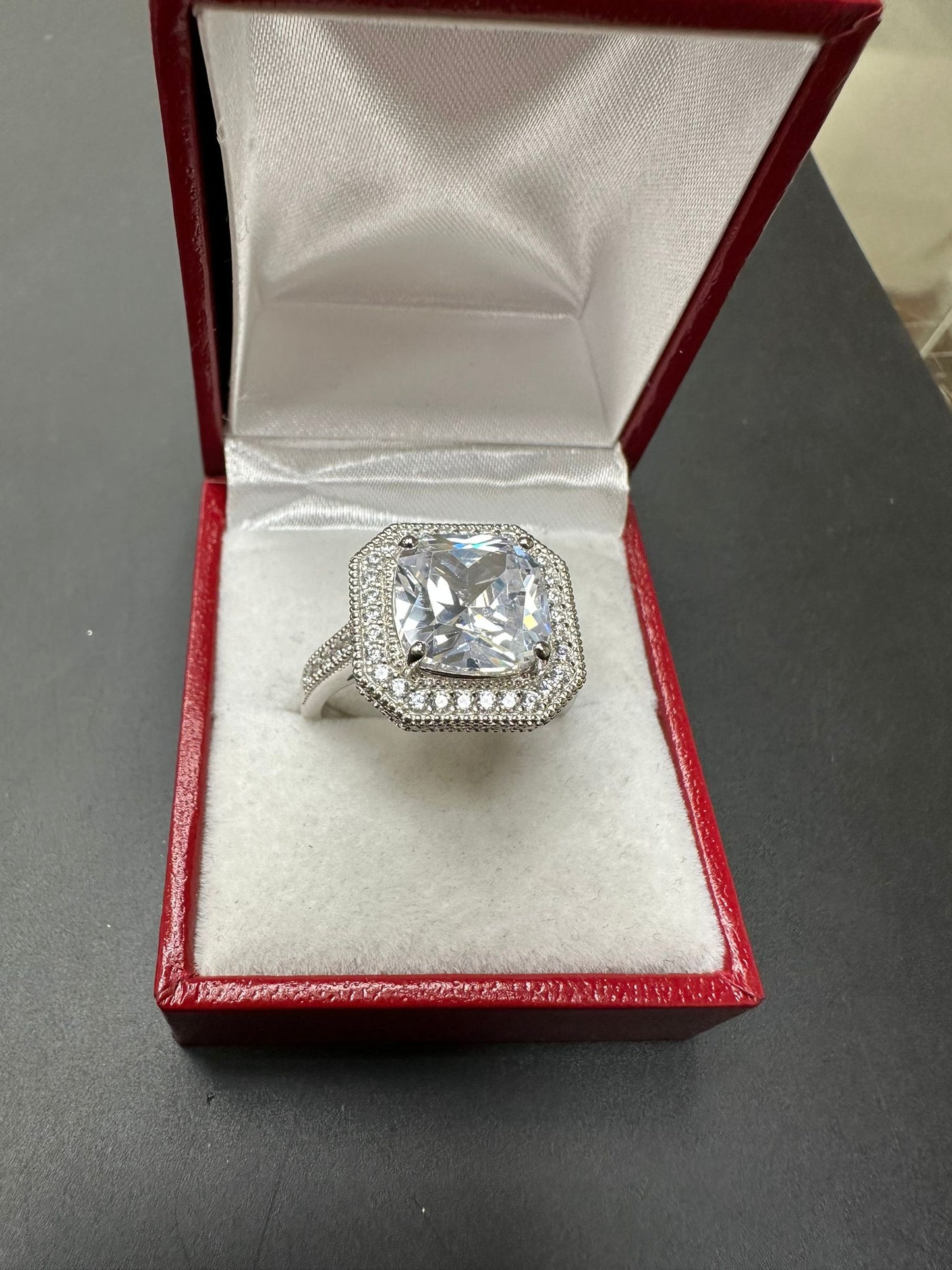 Sterling Silver Ring CZ Stone RCZ1009