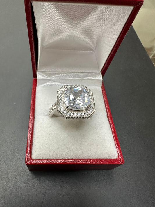 Sterling Silver Ring CZ Stone RCZ1009