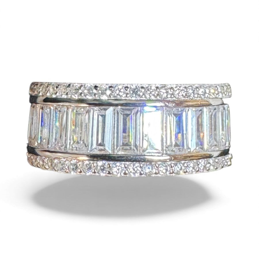 Sterling Silver Ring CZ Stone RCZ10095