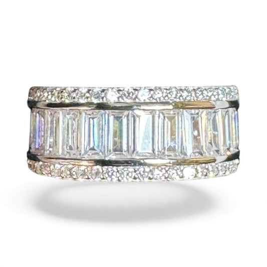 Sterling Silver Ring CZ Stone RCZ10095