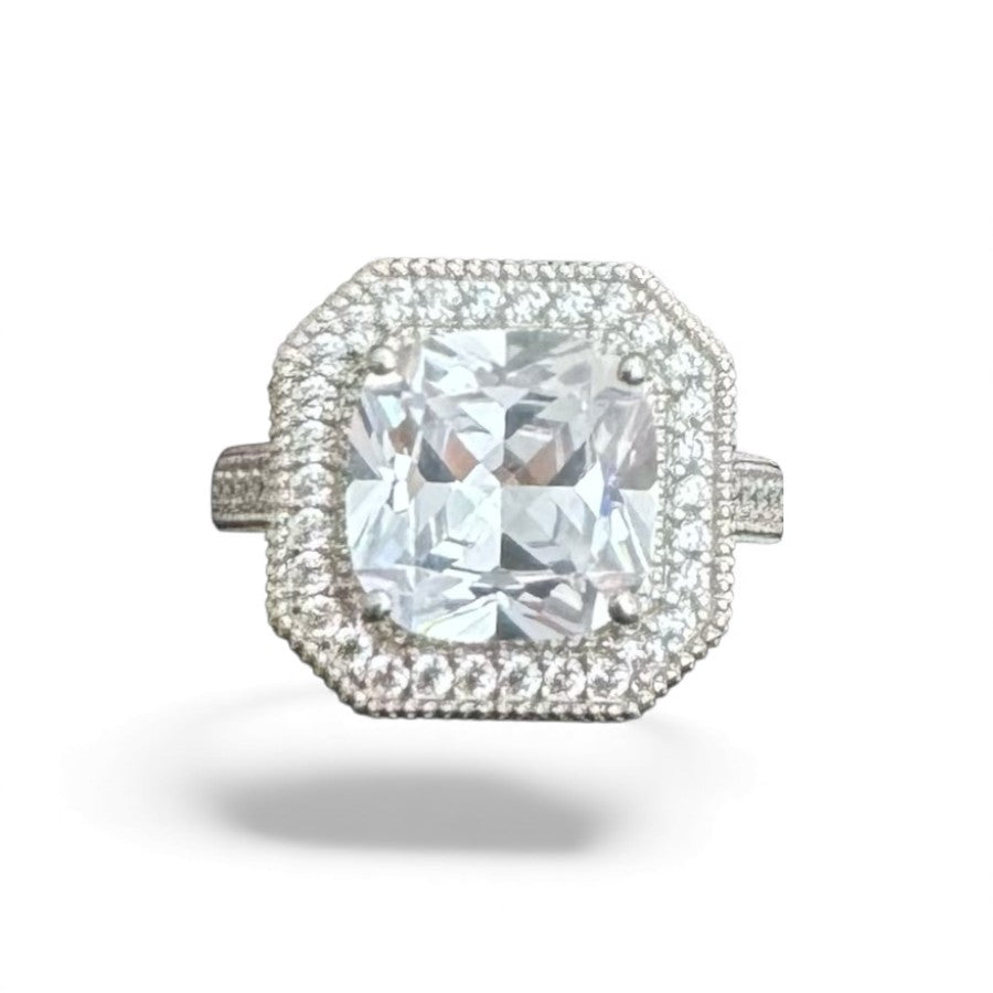 Sterling Silver Ring CZ Stone RCZ1009