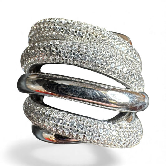 Sterling Silver Ring CZ Stone RCZ1032