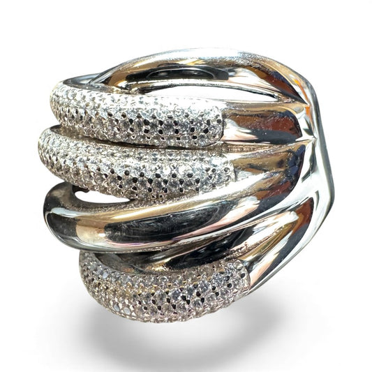 Sterling Silver Ring CZ Stone RCZ1032