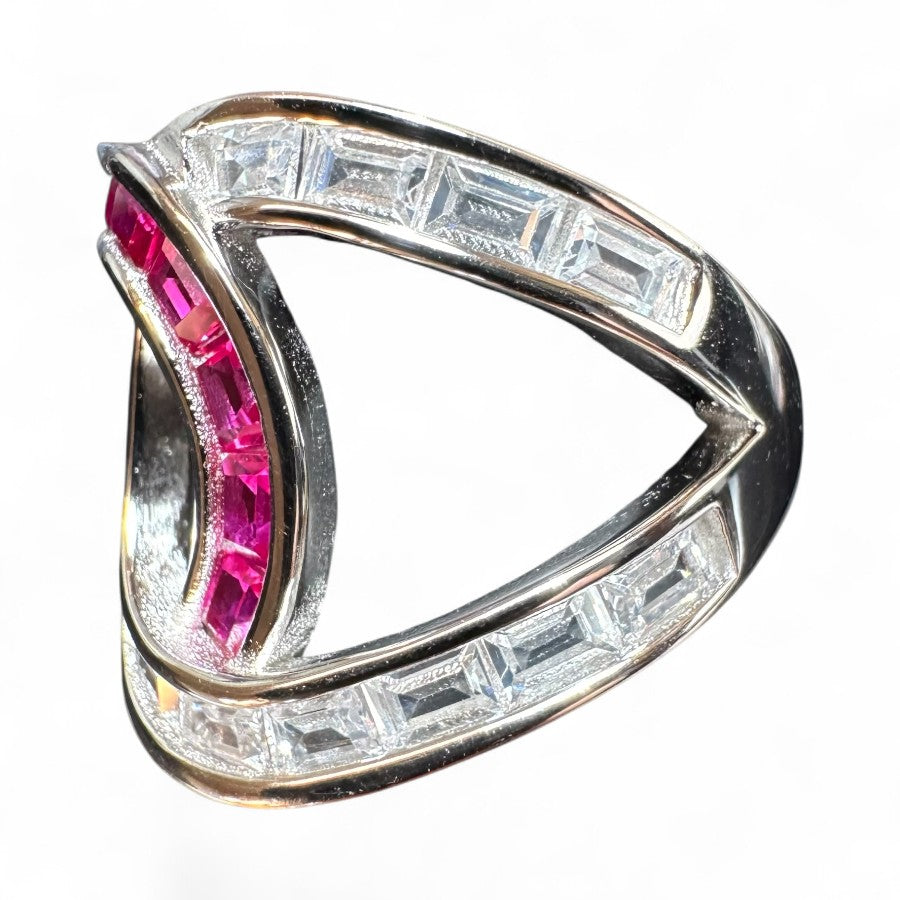 Sterling Silver Ring CZ Stone RCZ10500