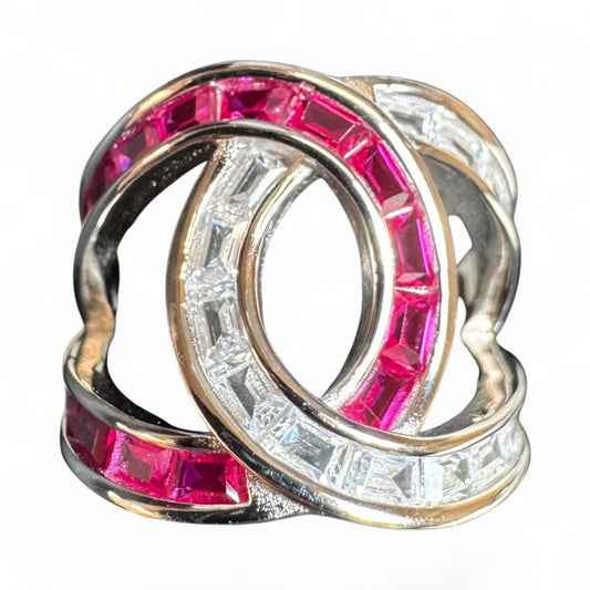 Sterling Silver Ring CZ Stone RCZ10500