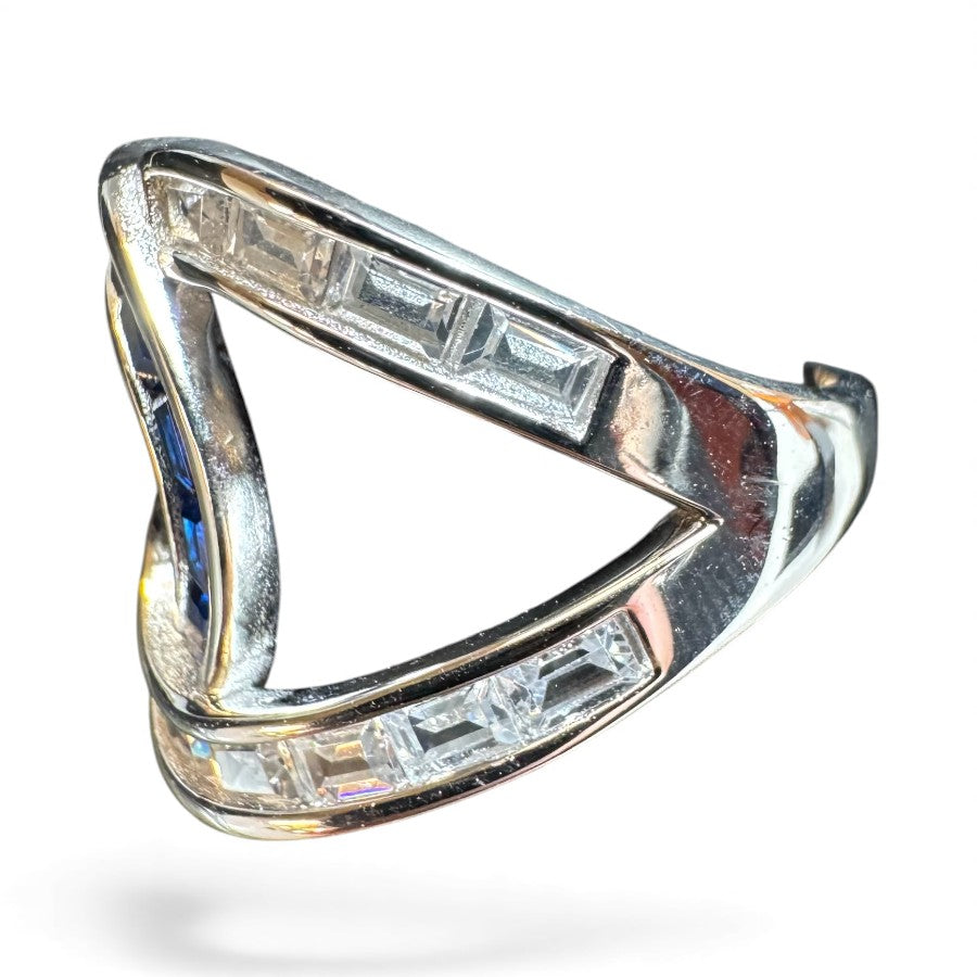 Sterling Silver Ring CZ Stone RCZ10500