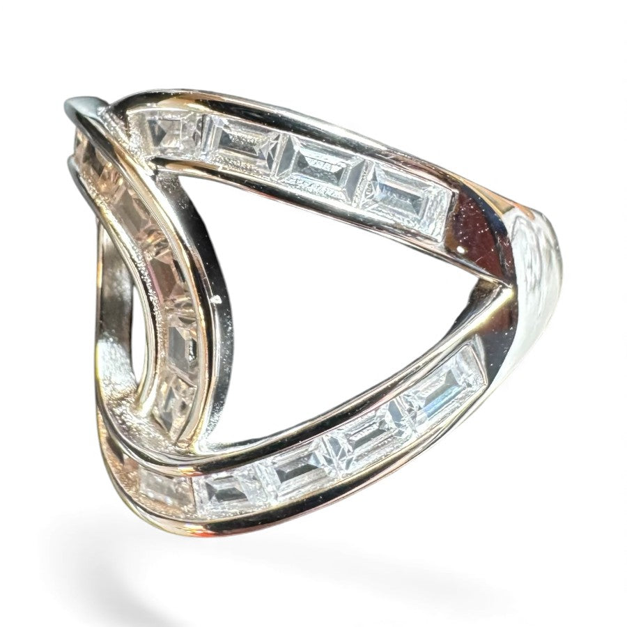 Sterling Silver Ring CZ Stone RCZ10500