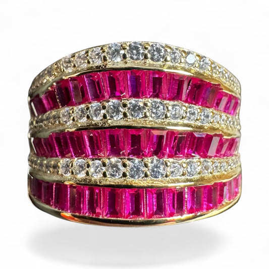 Sterling Silver Ring CZ Stone RCZ20104