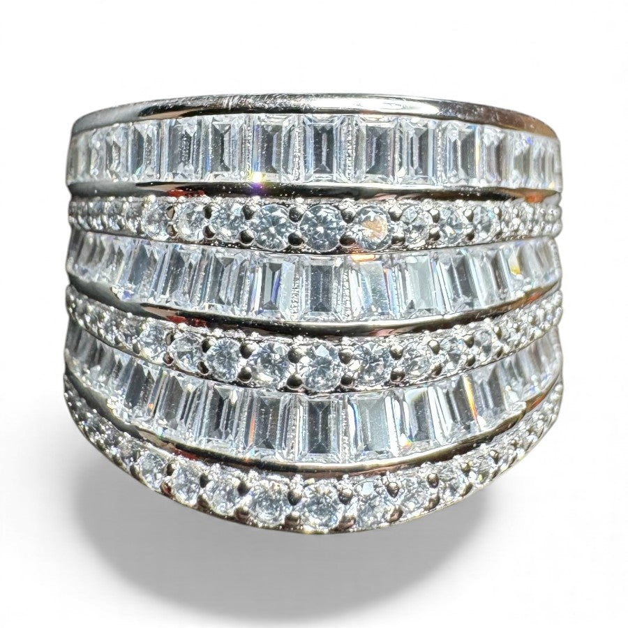 Sterling Silver Ring CZ Stone RCZ20104