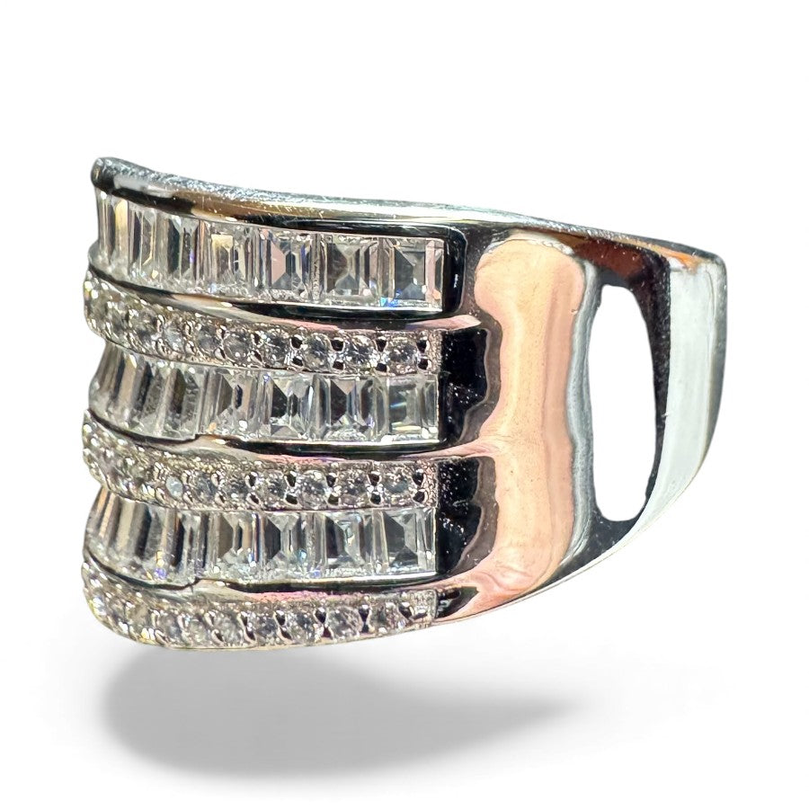 Sterling Silver Ring CZ Stone RCZ20104