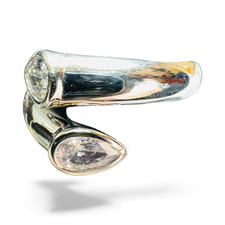 Sterling Silver Ring CZ Stone RCZ2103